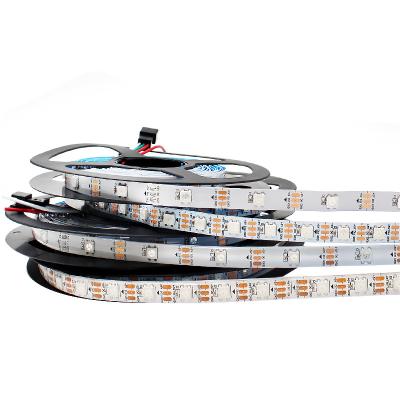 China Warehouse Smart Addressable RGB IC Led Pixel Ws2812b Ws2811 Sk6812 Individual Led Strip Light Control Spi Dmx Signal Led Strip Light for sale