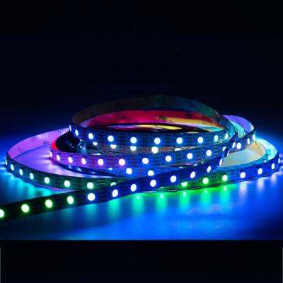 China Warehouse LED Digital Full Color 5m Strip 144 Pixel/m ws2812 2811 2815 Accessible SMD 5050 Chip Integrated RGB Led Strip for sale