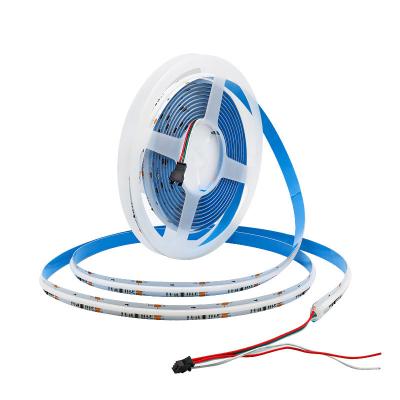 China Warehouse LED Strip Ribbon Light DC12V 24V 720leds 10mm High Density Dotless Flexible COB IP20 LED Strip for sale