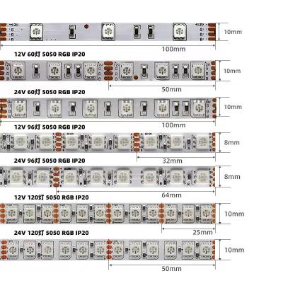 China Warehouse Strip Lights 12V Bluetooth WIFI5050RGB Smart Low Voltage Indoor Atmosphere Light Strip for sale