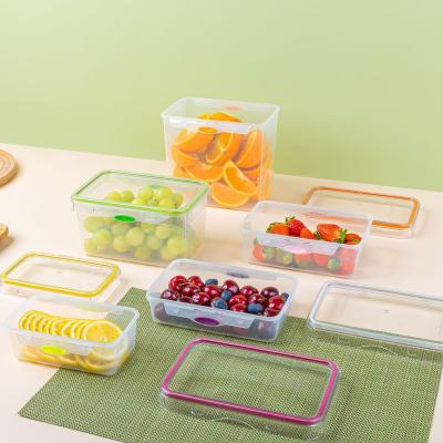 China Lid Microwavable 230 Rectangular 550, 800, 850, 1100, 1150, 1750, 2250, 3000, 3600 ml San PP Push and Push Food Storage Container for sale