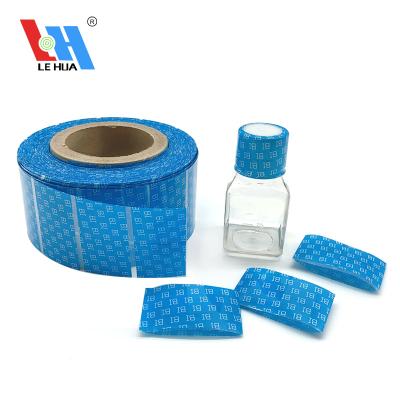 China Waterproof Hot Selling Custom PVC/PET Shrink Wrap Custom Sealing In Packaging Labels For Plastic Bottle Top Cap With Tamper Seal for sale