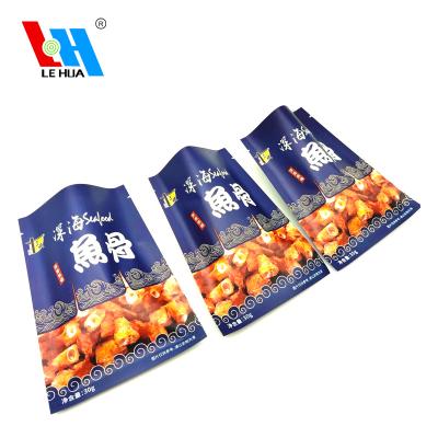 China Moisture Proof Food Grade Aluminum Foil Three Sides Sealing Fish Bone Food Packaging Bag for sale