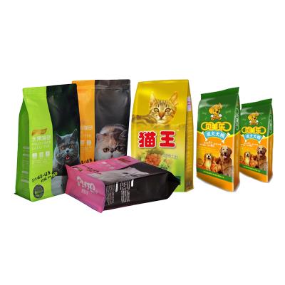 China Custom Resealable Moisture Proof Cat Dog Food Packaging Bags Zip Lock Pet Stand Up Zip Lock Bags for sale