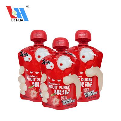 China Moisture-proof Fresh Pouch Holder Food Beverage Jelly Milk Aluminum Foil Spout Color Printing Packaging Bag for sale