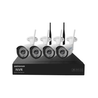 China 4 Channel IP Camera Kits NVR Kit Dustproof CCTV Syetem For Shop / Office for sale