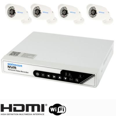 Κίνα σύστημα καμερών CCTV ΕΞΑΡΤΉΣΕΩΝ 720p/960p/1080p HDMI WIFI 4ch NVR IP66 P2P προς πώληση