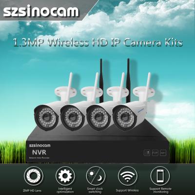 Κίνα 1.3MP ΝΕΕΣ πλήρεις WIFI NVR εξαρτήσεις 2.4GHZ γραπτό 40M με το φραγμό προς πώληση