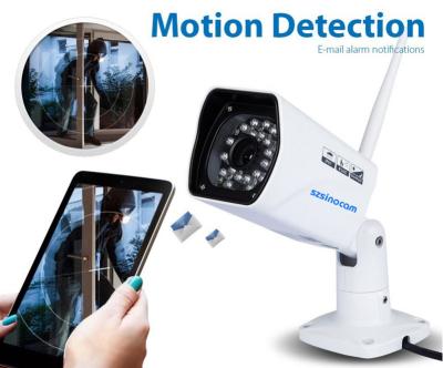 China Email ALarm Wireless IP Camera with 4mm fixed Lens , Support Motion Detection for sale