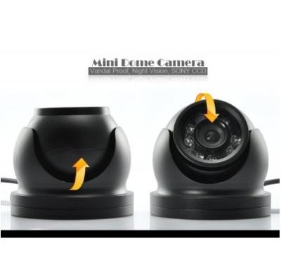 中国 黒い 720P ドーム HD CVI のカメラ CCTV の監視カメラ 50-60m IR の間隔 販売のため