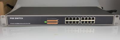 Cina porto non gestito del commutatore 16 di Ethernet di 802.3af 10m/100M POE in vendita