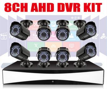 China Full HD 8CH CCTV DVR Kit 1MP Waterprof Outdoor Bullet Cameras for sale