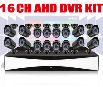 China Auto 16CH CCTV DVR Kit 720P Bullet AHD Cameras Motion Detection for sale