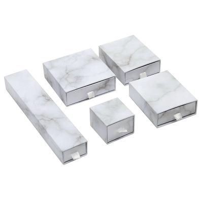 China Reasonable Prices Eco Rectangle Jewelry Ring Earring Cardboard Foldable Paper Pocket Drawer Box Slide Set White Gift Boxes for sale