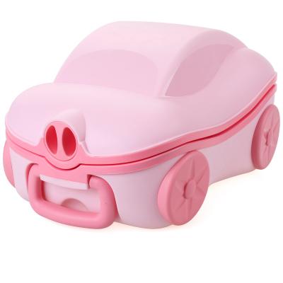 China Plastic Baby Training Portable Small Potty Car Cartoon Toilet Travel for sale