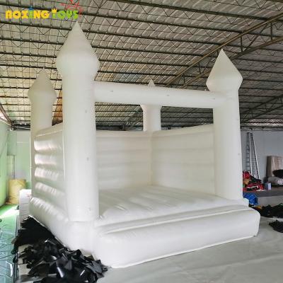 China Free Shipping PVC Wedding White Inflatable Bouncer House PVC Jumping Castle For Kids Adult Birthday Party for sale