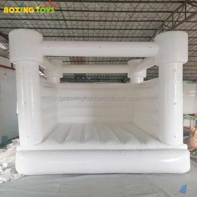 China Free Shipping PVC Wedding White Inflatable Bouncer House PVC Jumping Castle For Kids Adult Birthday Party for sale