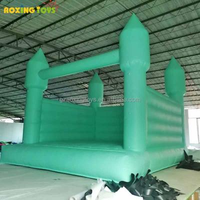 China Free Shipping Mint Green PVC Wedding Inflatable Combo Bouncer House Jumping Castle For Kids Adult Birthday Party for sale