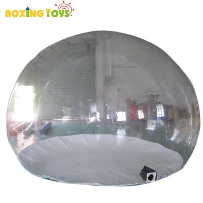 China PVC Advertising Inflatables Giant Transparent Christmas Snow Globe Inflatable Photo Booth Dome Bubble Tent for sale