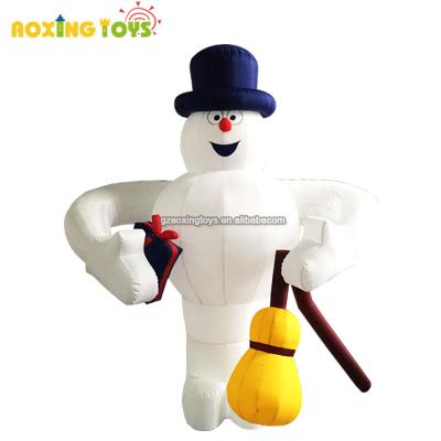 China Oxford/PVC Factory Inflatables Christmas Decorations Wholesale Advertising Outdoor Giant Inflatable Snowman For Event Party Supplies for sale