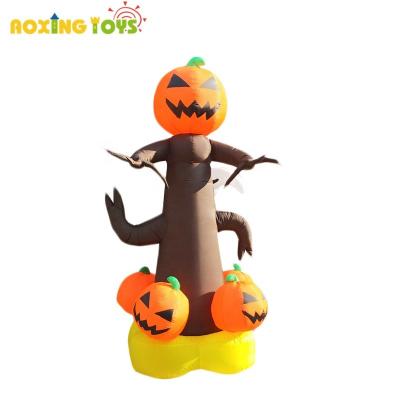 China Giant Inflatable Pumpkin Tree Oxford Outdoor Advertising Inflatables Happy Halloween Ghost Decoration For Yard Festival Event for sale