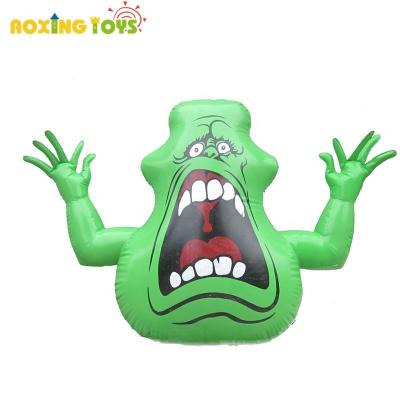 China PVC PVC Advertising Inflatables Giant Halloween Inflatable Green Ghost Happy Cartoon Decoration for Yard Festival Event for sale