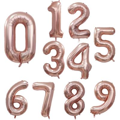 China Wedding Birthday Party Foil 40inch Birthday Party Balloons Kids Toy Figures Wedding Air Globos Helium Number Big Balloons Happy Birthday Party Decorations for sale