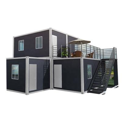 China Anti-earthquake Shipping Hot Selling Chinese Prefab Container Two Storey House Container/Office/Cabin/Home/Department Houses Light Steel Frame Yard for sale