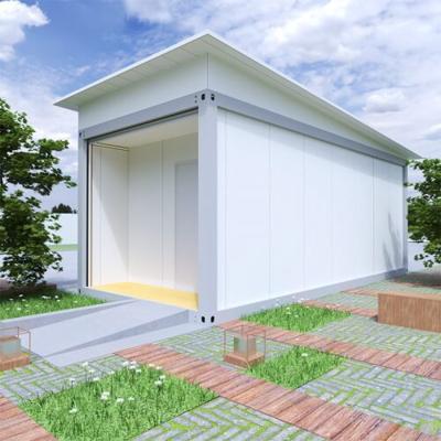 China Prefab Mobile Portable Tiny Cabins Camping Container Homes Modular Houses For Sale Q235 Galvanized Aluminum Alloy Steel Door Or PVC Door for sale