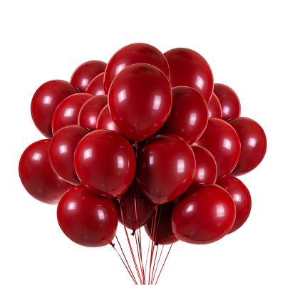 China Environmental Friendly 50 Pcs Double Layer Balloons Party Decorations Pure Color Latex Balloons 12 Inch Birthday Decoration for sale