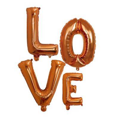 China Luxury LOVE Letters Foil Balloons 32 Inch For Valentines Day Propose Wedding Jumbo Jumbo Helium Foil Mylar Balloons for sale