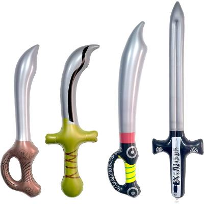 China Environmentally Friendly Materials Toys Weapons PVC Balloon Sword Hammer Ax Pixel Inflatable Birthday Balloons Party Decorations Kids Balloon for sale