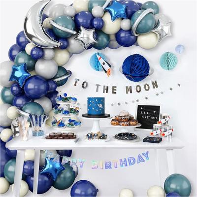 China High Quality Big Astronaut Balloons Set Space Birthday Decorations Themed Outer Space Party Decors Space Balloons Kit for sale