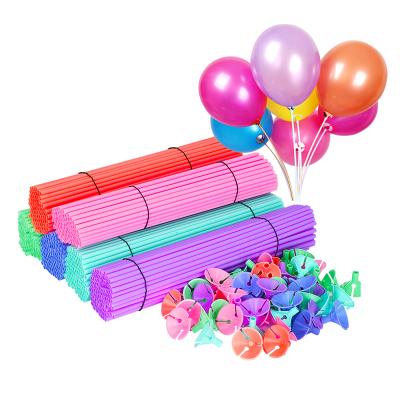 China 40cm Disposable Eco-friendly Balloons Stand Sticks Cup Birthday Wedding Event Party Supplies Decor Props Bubble Balloon Stand for sale