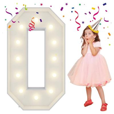 China 4FT Tall 3D High Quality LED ABC Light 123 Marquee Letters and Numbers for Party Decorations Mosaic Letters Balloon View for sale