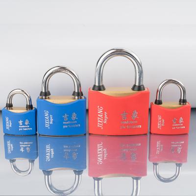 China Aluminum Alloy High Quality Color Plastic-coated Waterproof Lock Brass Cylinder Aluminum Padlock for sale