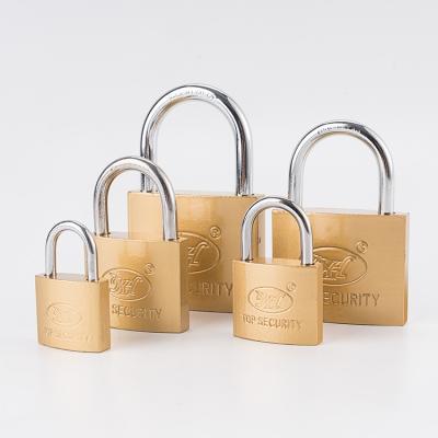 China Brass Sample Available Cheap Price Safety Pad Lock 20mm Heavy Duty Brass Lock Copper Padlock for sale