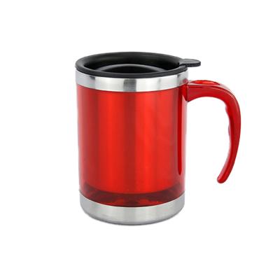 China Sustainable New Products 450ml 15oz Outdoor Car Cup Stainless Steel Coffee Mugs With Handle for sale