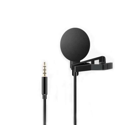 China Lavalier Microphone 2020 Wired Noise Canceling Left Game 3.5MM Clip Lavalier Studio Microphone for sale