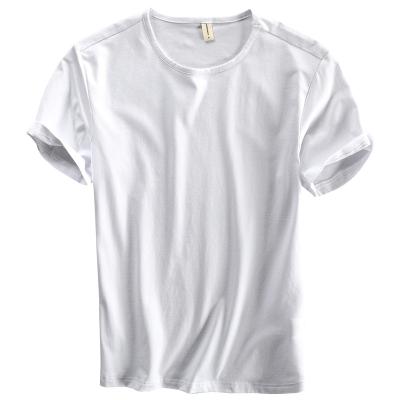 China Summer white loose base anti-pilling cotton bottom shirt pairs pure shirt men and women short sleeve T-shirt T-shirt for sale