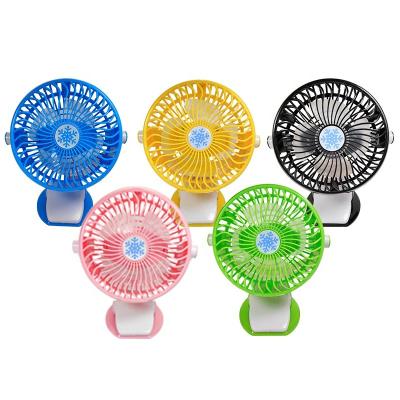 China Mini Clip Hotel Clip Fan Quiet Electric Desk Fan Portable Charging Cooling Fan for sale