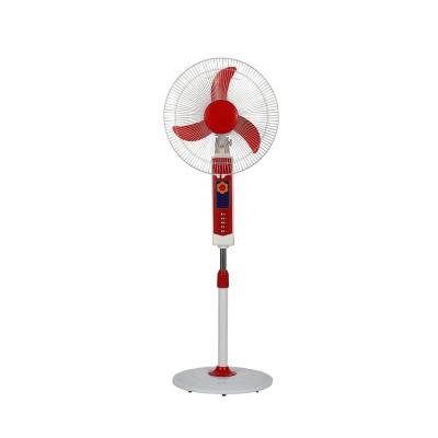 China With LED Light DC 12v Energy Saving Solar Floor Fan With Battery Charging Fan for sale