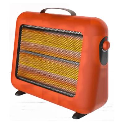 China Portable electric infrared heater 400W/800W fast heating quartz for home room 2 heating power for sale