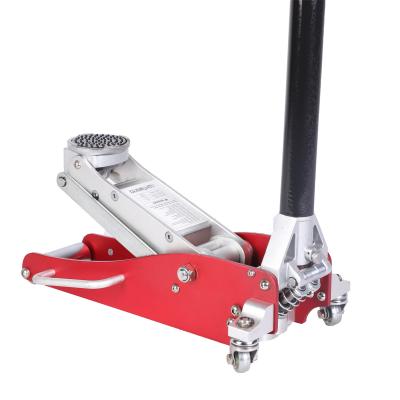 China 1.5 Ton Hydraulic Car  Floor Jack  With Double Pump ALU Material 80-385MM Lifting Range for sale