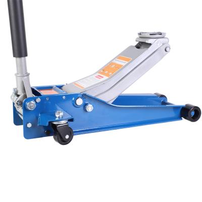 China Hydraulic 3 Ton Trolley Jack Car With Double Pump IRON Material  75-500MM Lifting Range for sale