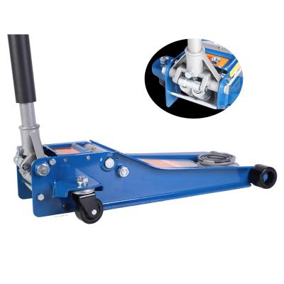 China MINGLANG 3T Car Alloy Trolley Jack  With Double Pump IRON Material   75-500MM Lifting Range for sale