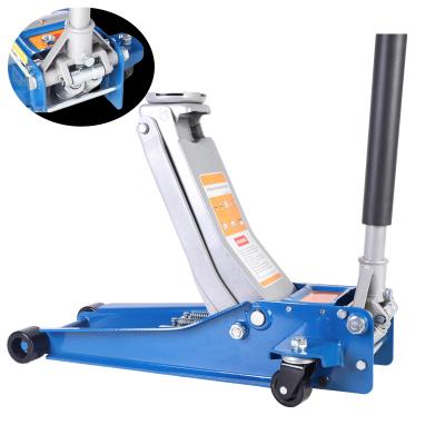 China Hydraulic Car Heavy Duty Floor Jack Quick Lift   75-500MM Lifting Range  Double Pump for sale