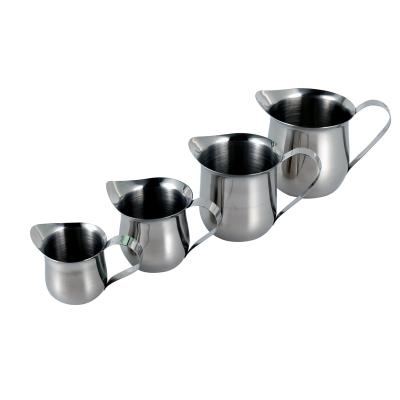 China Factory Wholesale Stainless Steel Milk Pot Espresso Frothed Milk Stocked Pot for sale