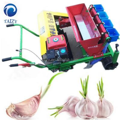 China gasoline engine driven 5 rows garlic planting machine 7-18cm Adjustable 	Planter Farm Equipment à venda