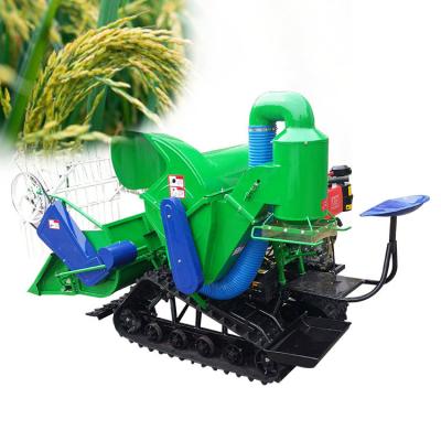 China Labor saving rice and wheat harvester rice harvest machine with wheel en venta